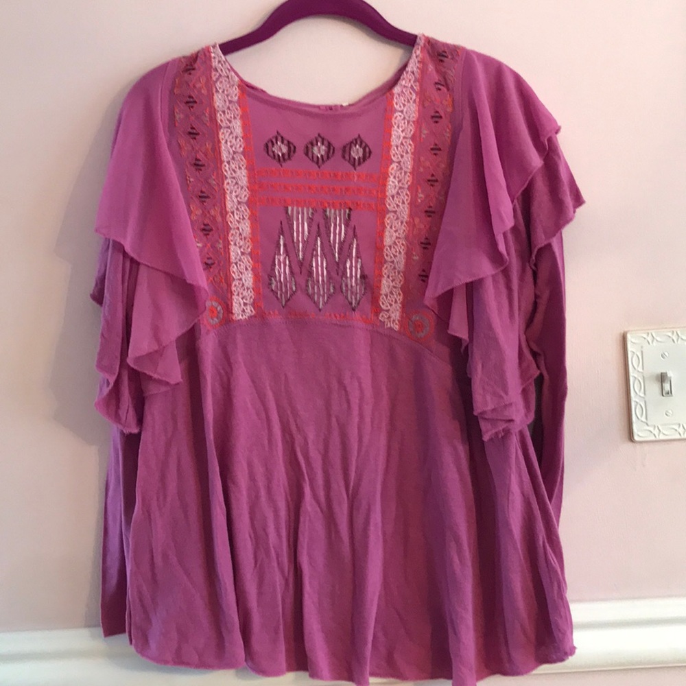 Free People La Cienga Long Sleeve Top